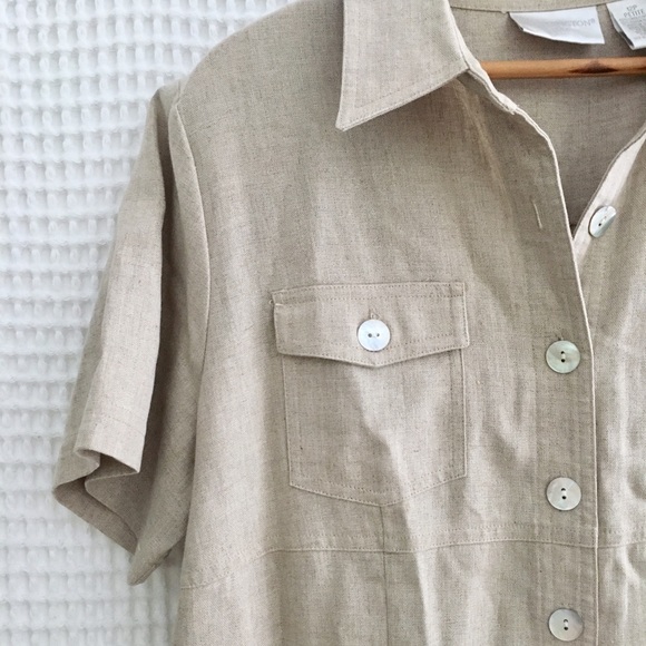 Worthington Dresses & Skirts - Vintage Worthington Linen Button Down Maxi Dress